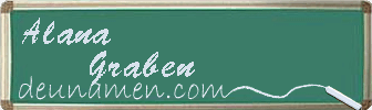 Alana Graben Visitenkarte